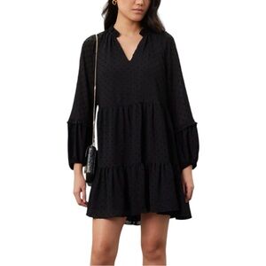 CeCe Black Long Sleeve Dress